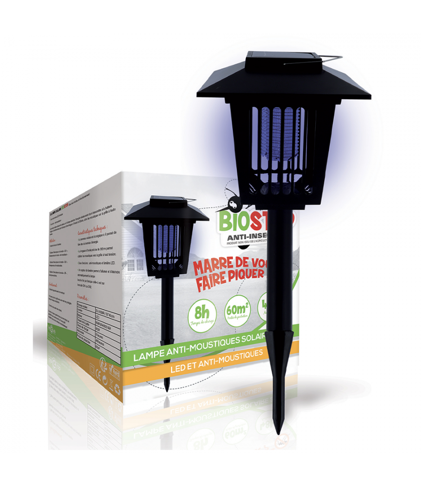 Lampe solaire anti-moustiques
